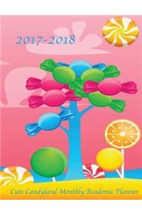 2017-2018 Cute Candyland Monthly Academic Planner
