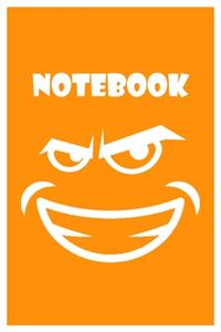 Orange Evil Smiling Notebook Gift