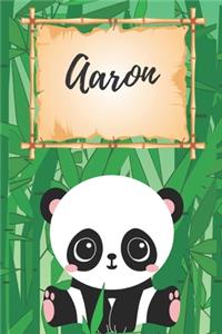 personalisiertes Notizbuch Panda / Malbuch / Kritzelbuch / Tagebuch / Journal / Notizheft / DIN A5 / Geschenke Aaron