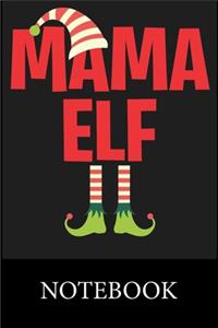 Mama Elf Christmas Notebook
