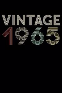 Vintage 1965 Notebook 55th Birthday Gift