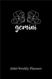 Weekly Planner: A5 6x9 Gemini Zodiac Sign - Calendar - Organizer - calendar - weekly Calendar - Diary - Journal -