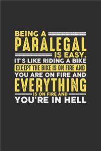 Being a Paralegal is Easy. It's like riding a bike Except the bike is on fire and you are on fire and everything is on fire and you're in hell