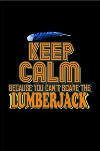 Keep calm because you can't scare the lumberjack