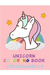 Unicorn Coloring Book for Kids Ages 4-8