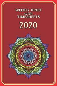 Weekly Diary with TimeSheets 2020