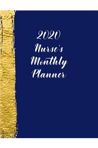 2020 Nurse's Monthly Planner