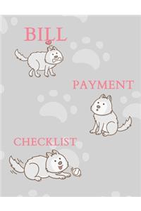 Bill Payment Checklist