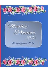 Monthly Planner 2020 Through June 2021