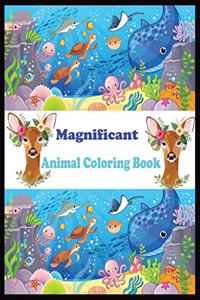 Magnificant Animal Coloring Book