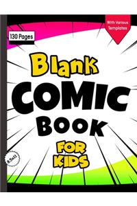 Blank Comic Book for Kids with Various Templates