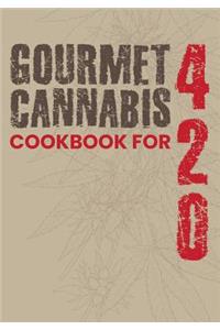 Gourmet Cannabis Cookbook for 420: Blank Cookbook