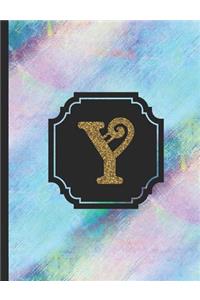 Letter Y Monogram Notebook