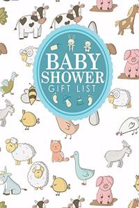 Baby Shower Gift List