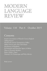 Modern Language Review (110