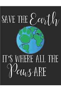 Save the Earth It's Where All the Paws Are