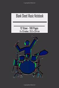 Blank Sheet Music Notebook