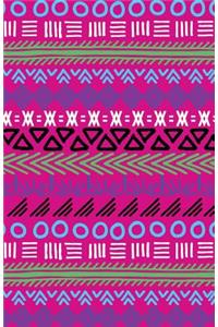 Journal Notebook Tribal Art Pattern Pink