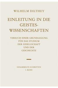 Einleitung in Die Geisteswissenschaften