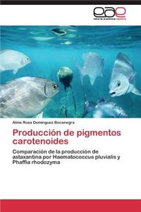 Producción de pigmentos carotenoides
