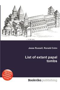 List of Extant Papal Tombs