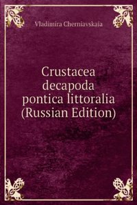 CRUSTACEA DECAPODA PONTICA LITTORALIA R