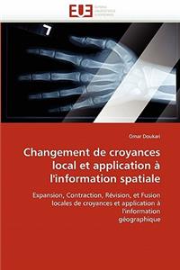 Changement de croyances local et application à l''information spatiale