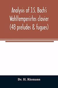 Analysis of J.S. Bach's Wohltemperirtes clavier (48 preludes & fugues)