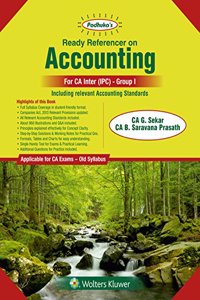 Padhuka's Ready Referencer on Accounting: for CA Inter/IPC Old Syllabus