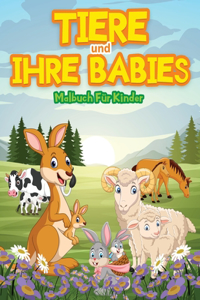 Tiere Und Ihre Babys Färbung Buch Für Kinder