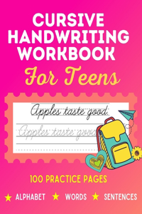 Cursive Handwriting Workbook for Teens