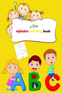 Abc alphabet coloring book