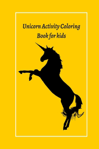 Unicorn Activity Coloring Book for kids