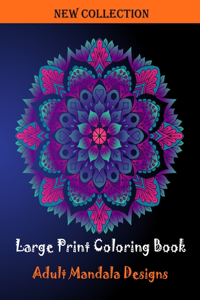 Large print coloring book