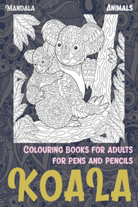Mandala Colouring Books for Adults for Pens and Pencils - Animals - Koala