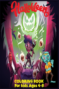 Halloween Coloring Book for Kids Ages 4-8