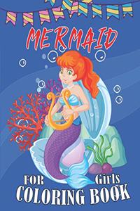 Mermaid Coloring Book For Girls