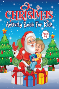 Christmas Activity Book for Kids Ages 4-8