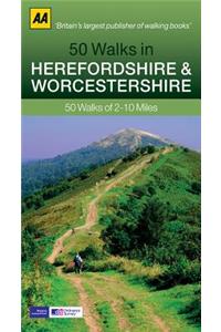 50 Walks in Herefordshire & Worcestershire