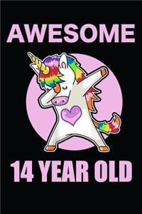 14th Birthday Dabbing Unicorn