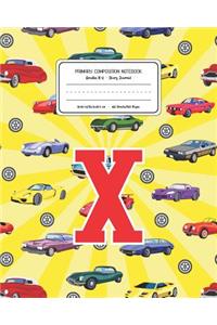 Primary Composition Notebook Grades K-2 Story Journal X