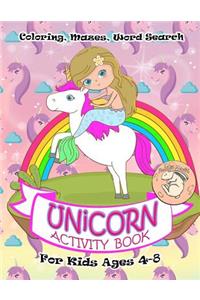 Unicorn Activity Book for Kids Ages 4-8