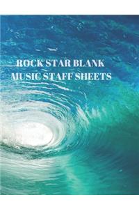 Rock Star Blank Music Staff Sheets