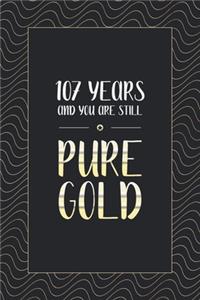 107th Birthday Notebook