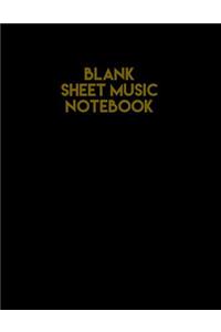 Blank Sheet Music Notebook
