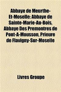 Abbaye de Meurthe-Et-Moselle