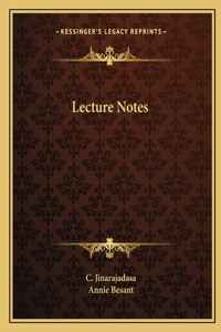Lecture Notes