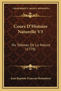 Cours D'Histoire Naturelle V3