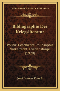 Bibliographie Der Kriegsliteratur