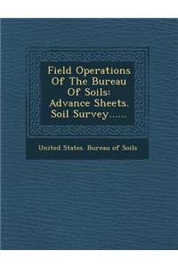 Field Operations of the Bureau of Soils